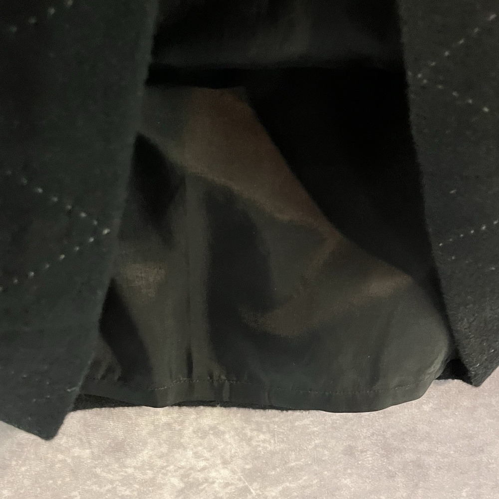 J. McLaughlin‎ Black Wool Cashmere Diamond Pattern Pencil Skirt Size 10 Classic - Picture 6 of 10